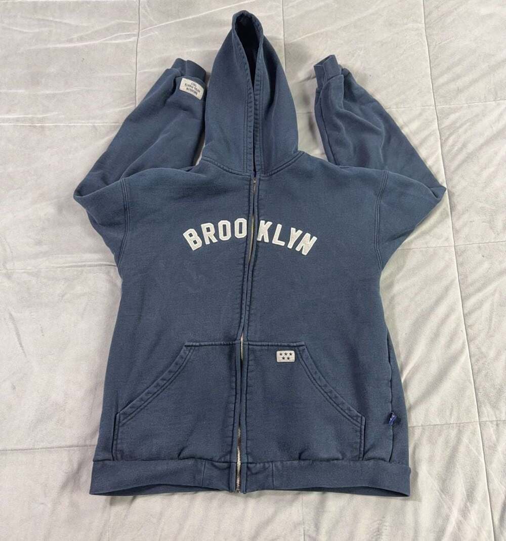 Blue Marlin Brooklyn Royal Giants 1917 Zip-Up Hoodie Size L (14/16)